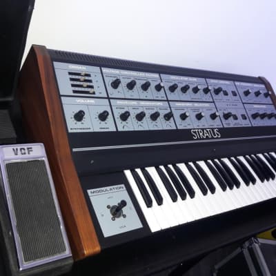 mint CRUMAR  STRATUS vintage polyphonic analog synthesizer + rare accessories image 11