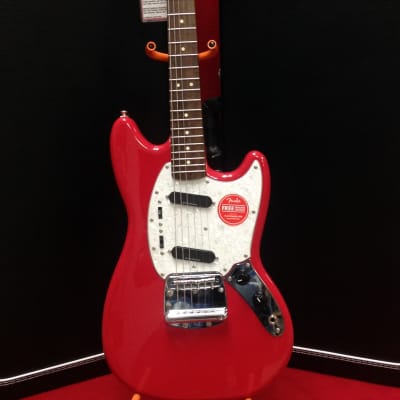 Squier CV Mustang Fiesta Red