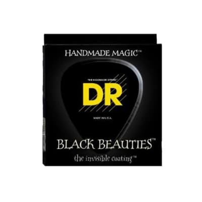 DR Strings Black Beauties Black Colored Electric Guitar Strings: Extra Heavy 12-52 image 2