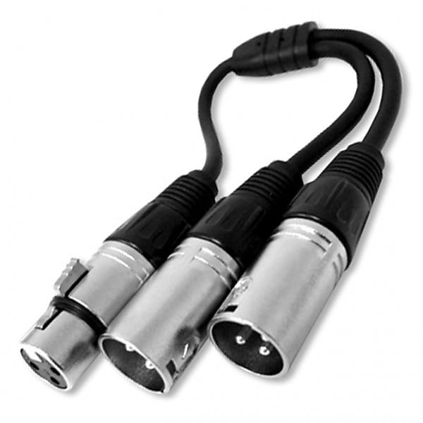 Calrad 10151 XLR "Y" Cable w/ 1 Female to Dual Males Reverb