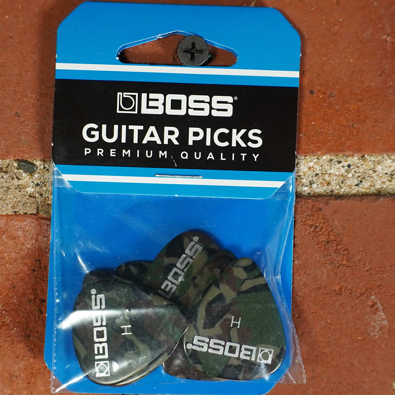 Boss Guitar Picks 12 Pack Heavy Camo image 1
