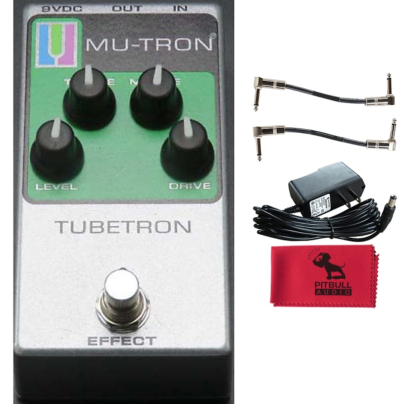 Mu-Tron TubeTron Overdrive Pedal w/ Power Supply, Patch Cables & Cloth image 1
