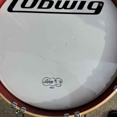 Ludwig 20” x 10” (Deep) - Red Marching / Concert Bass Drum Monroe Keystone image 17