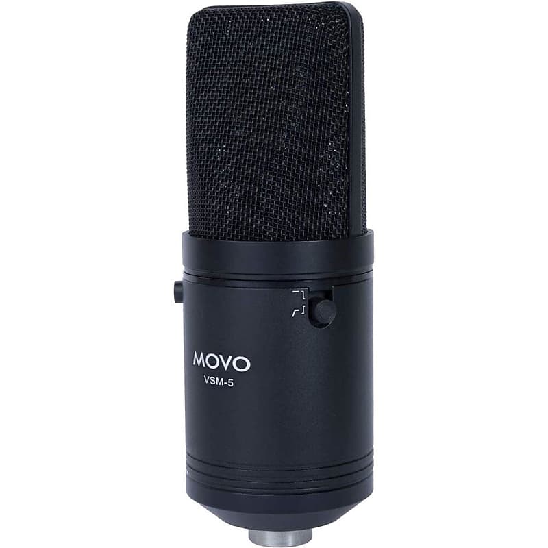 Movo LV 6 Pro Grade Omnidirectional and Cardioid XLR Lavalier Condenser Microphone Set 48V Phantom Powered