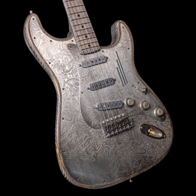 James Trussart 2017 Steel-O-Matic Electric Guitar in Antique Silver image 5