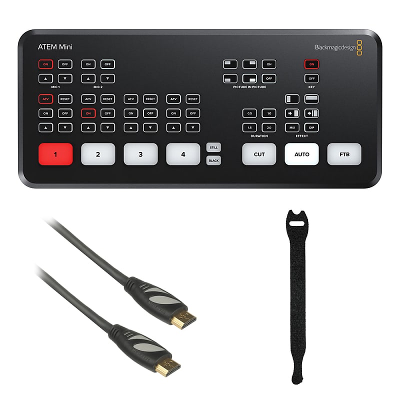 Blackmagic Design ATEM Mini HDMI Live Stream Switcher with HDA-106