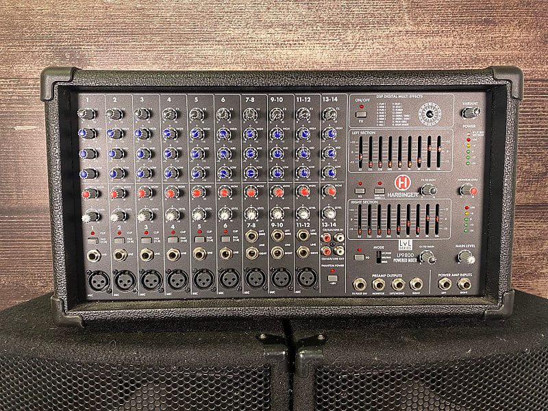 Harbinger LP9800 14-Channel Powered Mixer