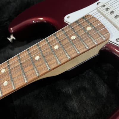 2008 Fender Standard Stratocaster  Left-Handed Midnight Wine Made in Mexico w/Hard Case image 6