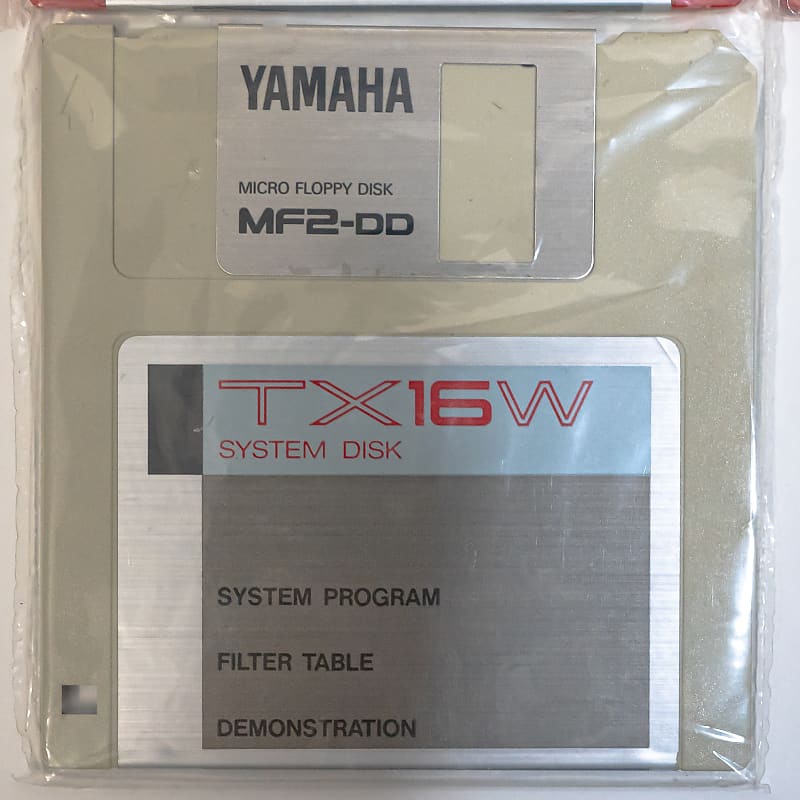 Yamaha TX16W Sound Disk Library MF2-DD - 1-6 + System Program - Set of 7