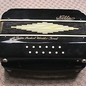 Vintage Italian Made Noble 12 Bass Accordion in Original Case & Ready to Play as-is image 3