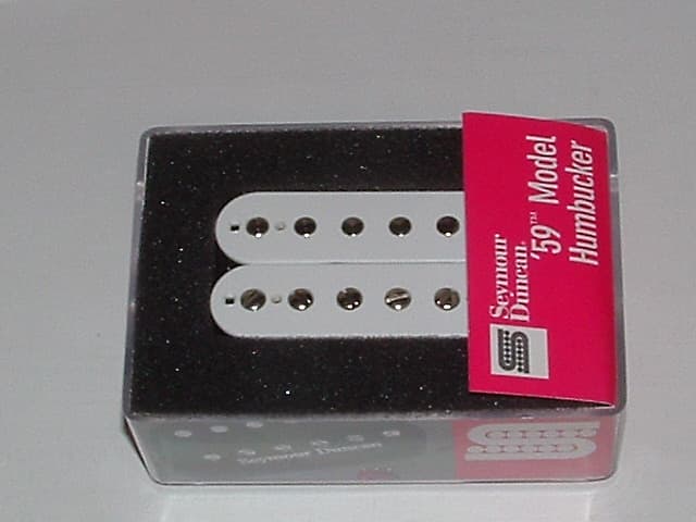 Seymour Duncan SH-1 '59 Model Humbucker 4 Conductor Neck Pickup (White) -  SH-1n White 4c