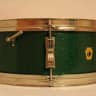 Ludwig 14x5 Pioneer Snare Drum 1963 Green Sparkle