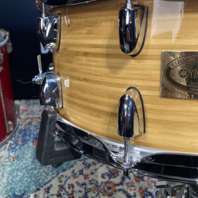 Yamaha - 14x6.5" CMSD1465 Bamboo Snare Drum 2008, Natural Satin image 6
