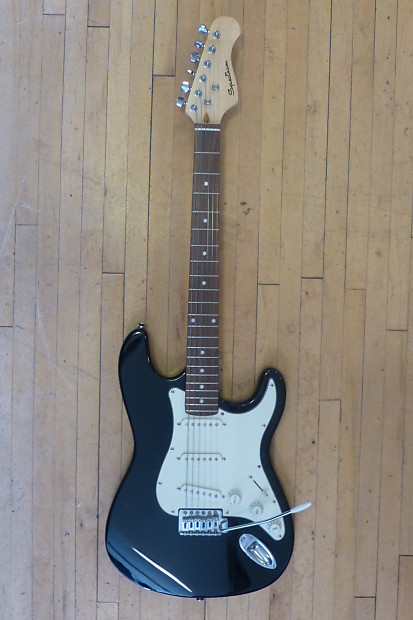 Spectrum Strat Style Electric Guitar Black