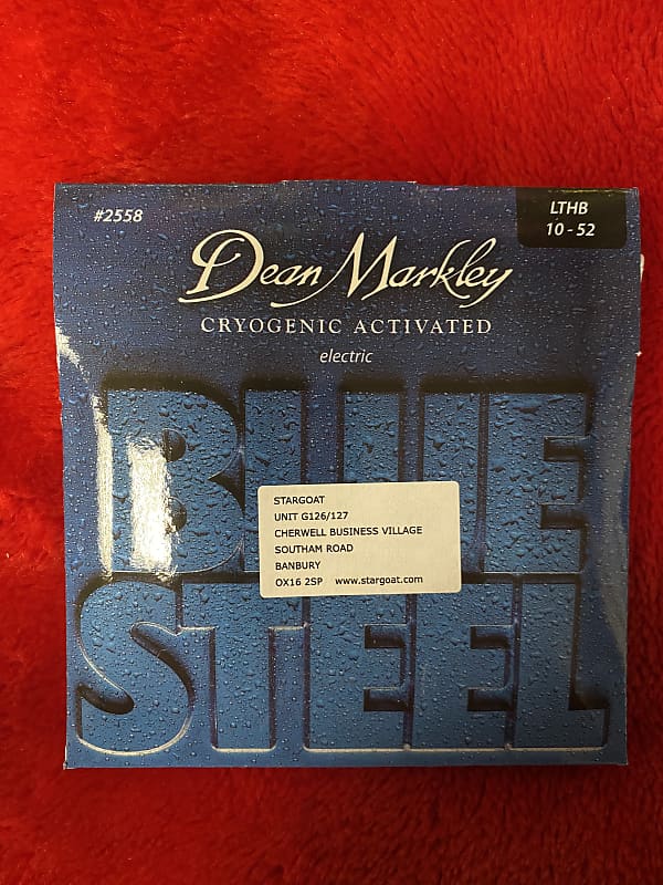 Dean Markley 2558 Blue Steel 10-52 electric guitar strings image 1