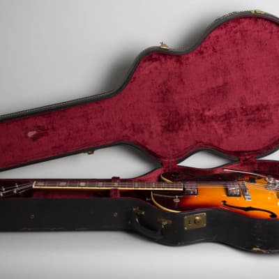 Guild  Duane Eddy DE-400 Thinline Hollow Body Electric Guitar (1965), ser. #41838, original black hard shell case. image 10