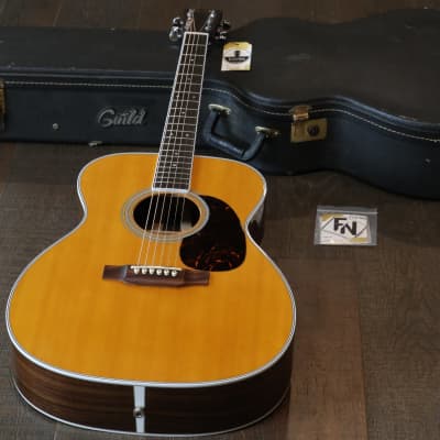 2014 Martin M-36 Natural Acoustic/ Electric Jumbo Guitar + Hard Case for sale