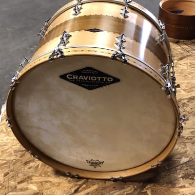 Craviotto 9x13, 16x16, 15x22 Maple Poplar Maple solid shell drum set image 1