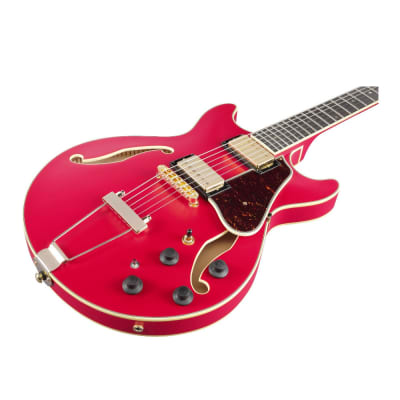 Ibanez AM Artcore Expressionist Hollow Body 6-String Electric Guitar (Cherry Red Flat, Right-Handed) image 9