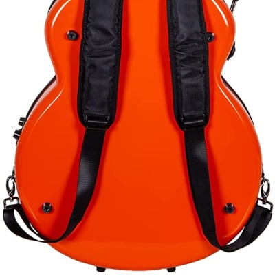 Crossrock Acoustic Super Jumbo Guitar Hard Case fits Gibson SJ-200 & 12 strings Style Jumbo, Orange image 5