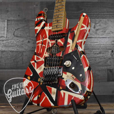 Pre-Owned Fender Custom Shop EVH Frankenstein Replica Tribute Eddie Van Halen, Chip Ellis Masterbuilt - Limited Run with Original Flight Case - Setup by Tom Weber - 1/300 image 10