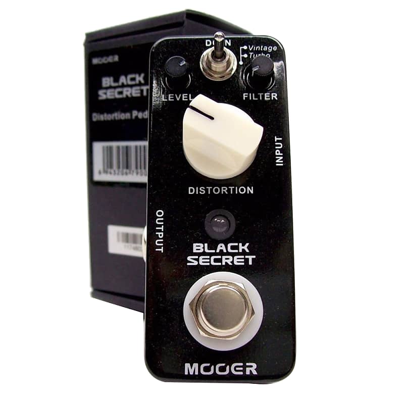 Mooer Black Secret Pedal Guitar Distortion Effects Pedal Warm Sound  Full Metal image 1