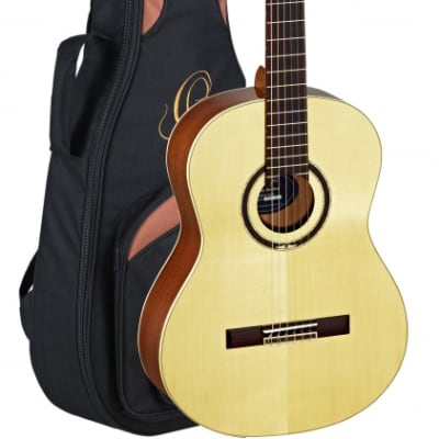Ortega Guitars Feel Series R138SN, Solid Canadian Spruce Top, Mahogany Back & Sides w/Deluxe Ba g image 10