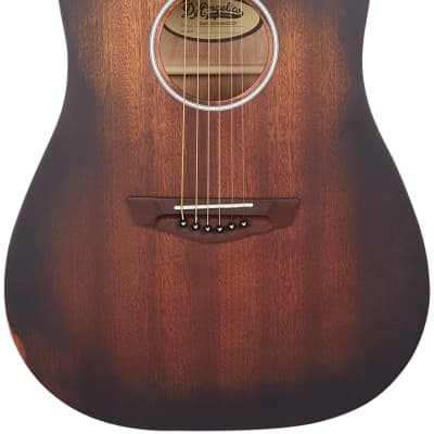 D'Angelico Premier Bowery LS Electro Acoustic Guitar in Aged Mahogany for sale