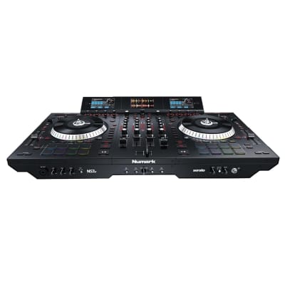 Numark NS7III 4-Channel Motorized DJ Controller & Mixer with Pioneer HDJ-1500-N DJ Headphones in Gold Package image 7