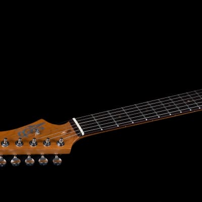 JET JJ-350 GR Offset Electric Guitar - Transparent Green image 9