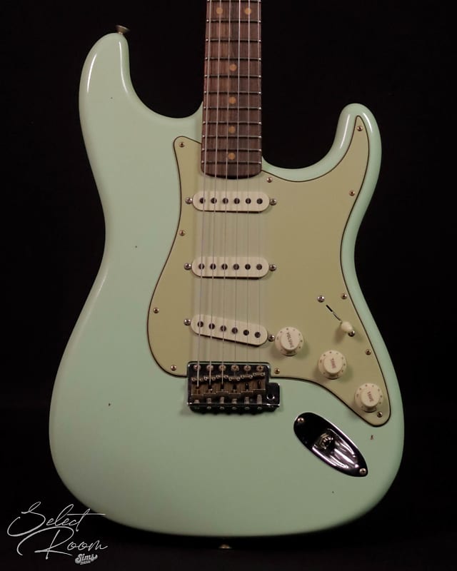 Fender Custom Shop LTD '60 Stratocaster, Journeyman Relic, Faded Aged Surf Green image 1