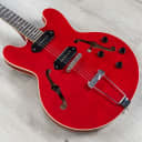 Heritage Standard H-530 Hollowbody Guitar with Case, Trans Cherry