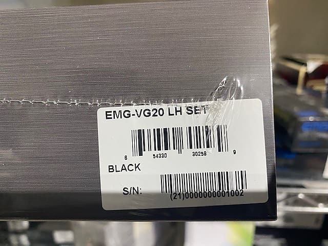 EMG VG20 Vince Gill S Single Coil Set Black & SPC On a Tortoise Loaded  Pickguard ( LEFT HANDED )