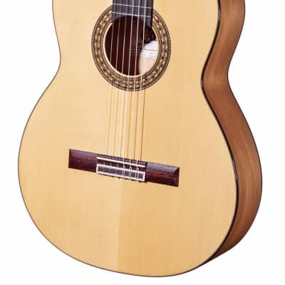 Spanish Flamenco Guitar CAMPS M5-S-LH (blanca) - left hand - solid spruce top - Sandalwood image 1