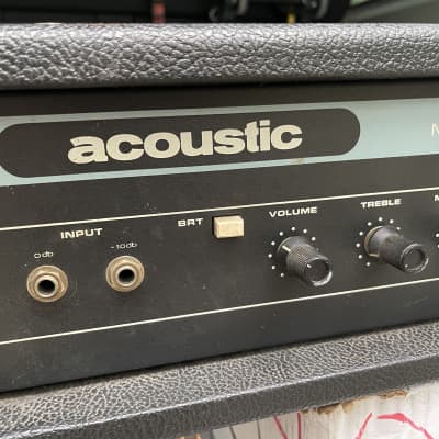 Acoustic Acoustic 120 Bass Amplifier - Solid State 1982 Black image 2