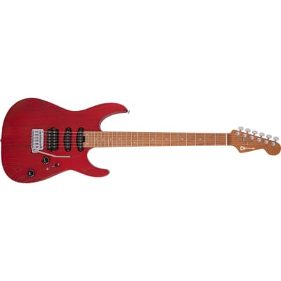 Charvel Pro-Mod DK24 HSS 2PT CM Ash Electric Guitar, Caramelized Maple Fingerboard, Red Ash image 20