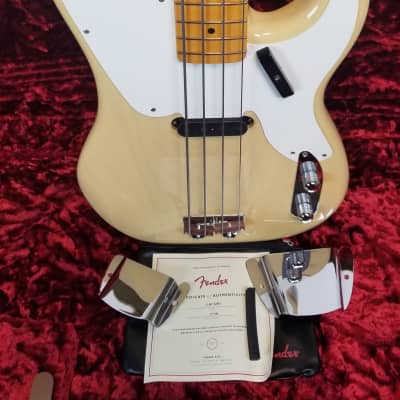 Fender American Vintage II 1954 Precision Bass, Ash Body, Maple FB, Vintage Blonde, w/HSC image 1