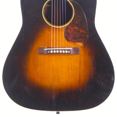 Gibson J-45 "Banner Logo" with Mahogany Neck 1942 Sunburst - extremly nice + rare wartime guitar + video image 2