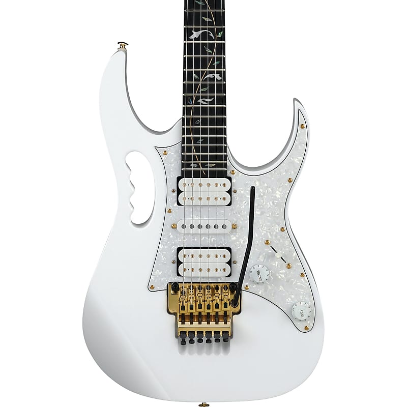 Ibanez Steve Vai Signature JEM7VPWH Premium Series Electric Guitar in White image 1
