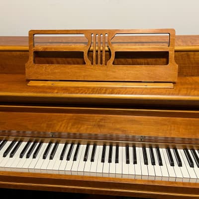 (SOLD)Starck 40" Satin Walnut Console Piano c1942 #122565 image 5