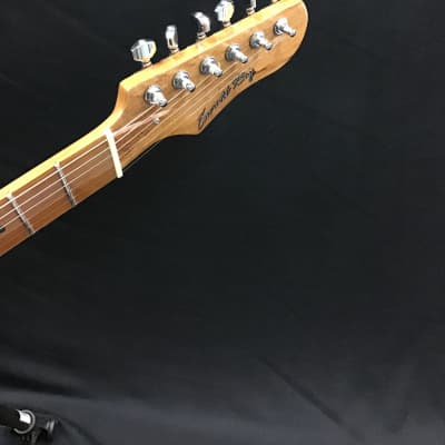 Emerald Bay  Custom shop fan fret (multi-scale) roasted maple electric guitar image 4