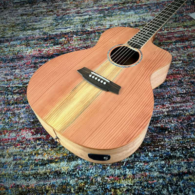 Cole Clark Studio Grand Auditorium Acoustic Guitar - All Australian Redwood Top with Queensland Maple Body (SAN1EC-RDM) image 4