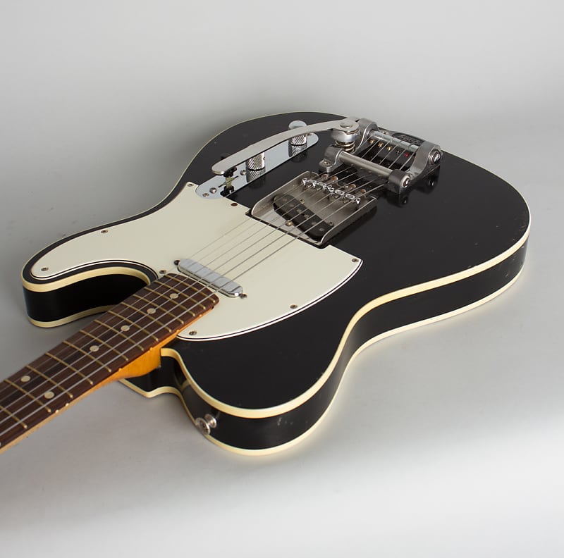 J.W. Black Telecaster Custom Owned and Used by Bill Frisell Solid Body  Electric Guitar, ser. #JWB-121, black gig bag case.