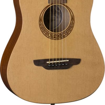 Luna Safari Muse Spruce Traveler Acoustic Guitar w/ Gig Bag image 2