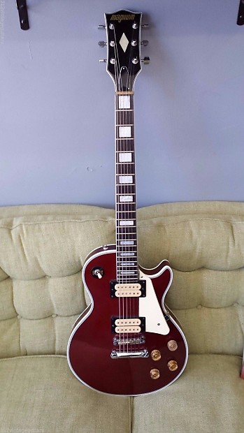 70 s Magnum Electric Guitar Vintage Japan Red Six String Right Handed LP