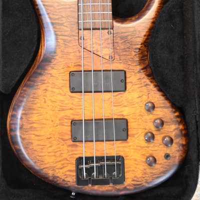 MTD USA 434-21 4 string Bass Guitar Michael Tobias Design 5A Quilted Top image 19