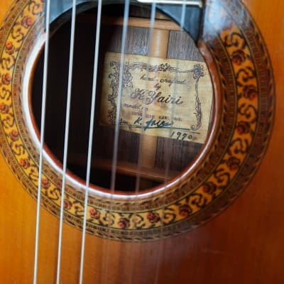 "War and Peace" Yairi 5036 / CY130 Conquistador Classical Guitar Hand-Signed and Dated by K Yairi 1970 for sale
