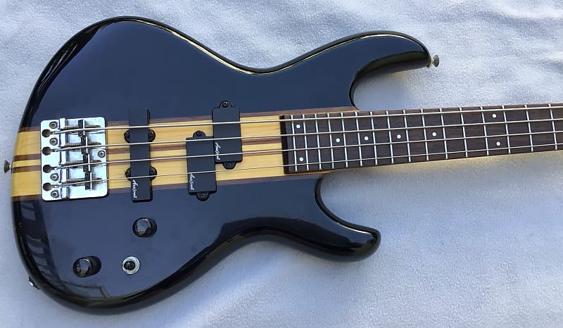 1989 Aria Pro II ASB-60 Integra Series Neckthrough Bass (Black