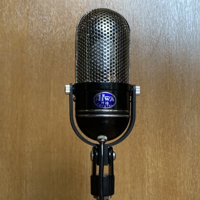 昭和レトロ　アイワAIWA M18 CRYSTAL MICROPHONE Vintage 1960's Aiwa M 18 Crystal Microphone w/ Stand Tested
