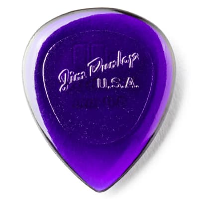 Dunlop 474P3.0 Stubby Jazz Dark Purple Guitar Picks Player's Pack, 6-Pack, 3.0mm image 4
